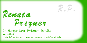 renata prizner business card